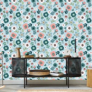 Papier Peint Fleurs Colorées – Image 5