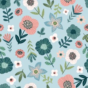 Papier Peint Fleurs Colorées – Image 1