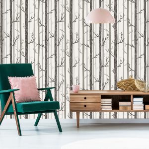 Papier Peint Arbres Aux Couleurs Pastel – Image 6