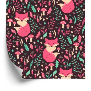 Papier Peint Renards Aux Fruits Des Bois – Image 2