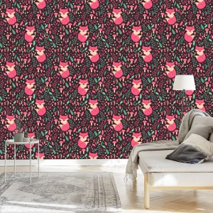 Papier Peint Renards Aux Fruits Des Bois – Image 3