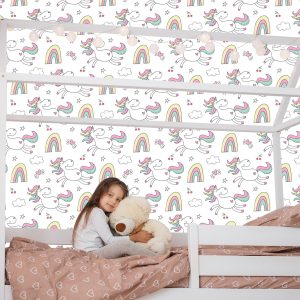 Papier Peint Pour Les Enfants - Licornes Colorées – Image 7