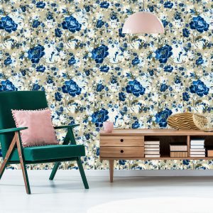 Papier Peint Belles Fleurs Bleues – Image 6