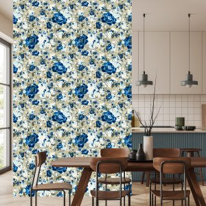Papier Peint Belles Fleurs Bleues – Image 4