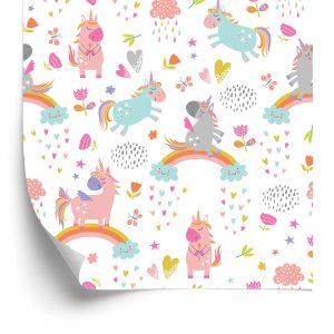 Papier Peint Pour Les Enfants - Licornes Magiques – Image 2