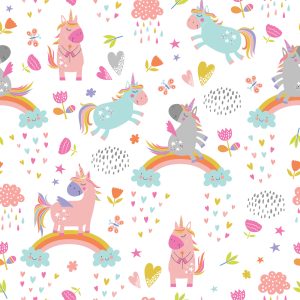 Papier Peint Pour Les Enfants - Licornes Magiques – Image 1