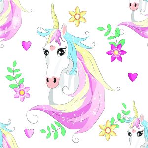 Papier Peint Pour Les Enfants - Licornes Magiques – Image 1