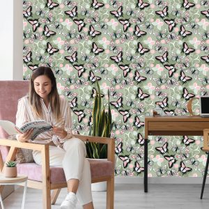 Papier Peint Pour Les Enfants - Papillons Colorés – Image 7