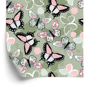 Papier Peint Pour Les Enfants - Papillons Colorés – Image 2