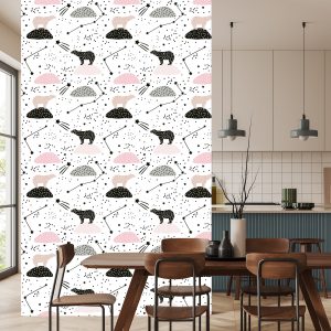 Papier Peint Pour Les Enfants - Ours Et Étoiles – Image 4