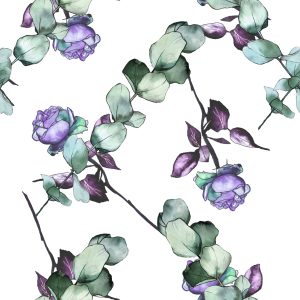 Papier Peint Roses Violettes – Image 1