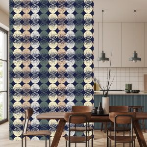 Papier Peint Pois Marron Et Beige – Image 4