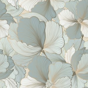 Papier Peint Pétales De Fleurs Vintage – Image 1
