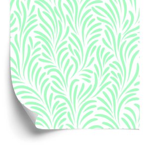 Papier Peint Feuilles Délicates Dans Un Style Rétro – Image 2