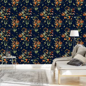 Papier Peint Fleurs Des Champs En Fleurs – Image 3