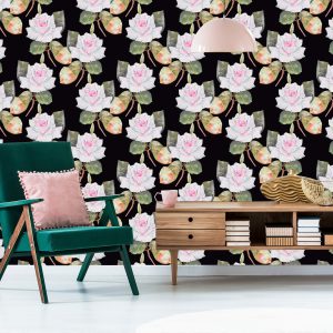 Papier Peint Roses Anciennes Peintes – Image 6