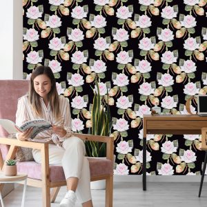 Papier Peint Roses Anciennes Peintes – Image 7
