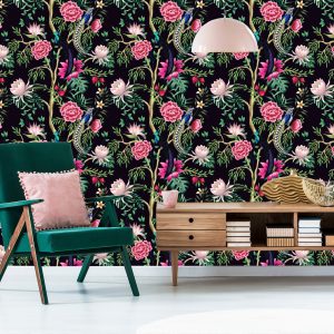 Papier Peint Plantes Tropicales Avec Des Oiseaux – Image 6