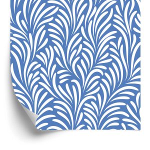 Papier Peint Rétro - Feuilles Blanches Délicates – Image 2