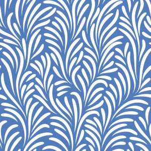 Papier Peint Rétro - Feuilles Blanches Délicates – Image 1