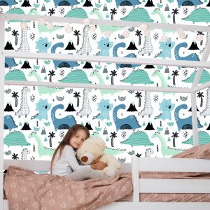 Papier Peint Dinosaures Bleus – Image 7