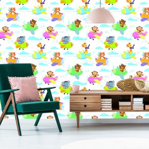 Papier Peint Pour Les Enfants - Animaux, Avions – Image 6