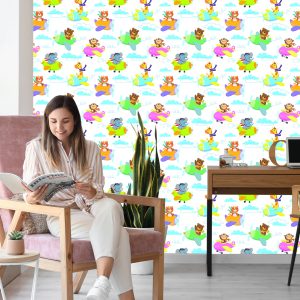 Papier Peint Pour Les Enfants - Animaux, Avions – Image 7