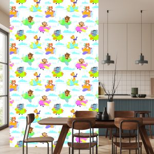 Papier Peint Pour Les Enfants - Animaux, Avions – Image 4