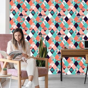 Papier Peint Flamants Roses Et Feuilles Tropicales – Image 7