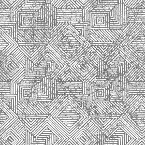 Papier Peint Géométrique Dans Un Style Vintage – Image 1