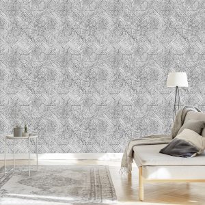 Papier Peint Géométrique Dans Un Style Vintage – Image 3