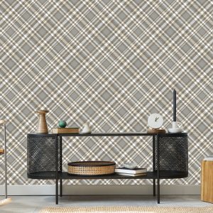 Papier Peint Motif Tartan Moderne – Image 5