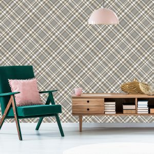 Papier Peint Motif Tartan Moderne – Image 6