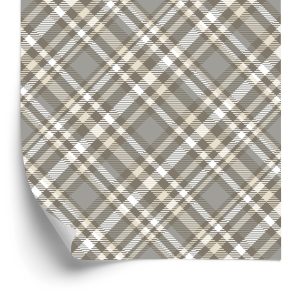 Papier Peint Motif Tartan Moderne – Image 2