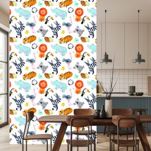 Papier Peint Animaux De Safari Colorés – Image 4
