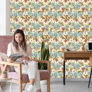 Papier Peint Fleurs Colorées Élégantes – Image 7