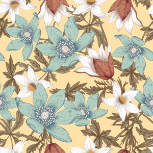 Papier Peint Fleurs Colorées Élégantes – Image 1