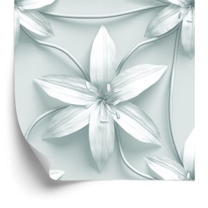 Papier Peint Lys Noirs Et Blancs – Image 2