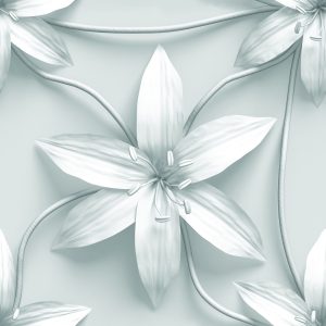 Papier Peint Lys Noirs Et Blancs – Image 1