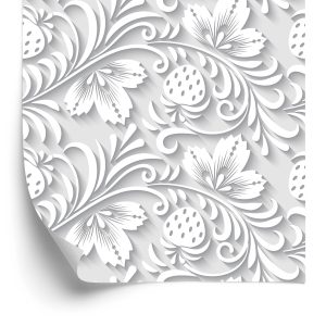 Papier Peint Motif Végétal En Trois Dimensions – Image 2