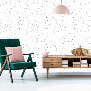 Papier Peint Petites Étoiles Grises Pour Une Chambre D'enfant – Image 6