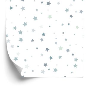 Papier Peint Petites Étoiles Grises Pour Une Chambre D'enfant – Image 2
