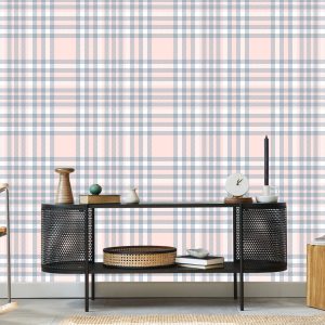 Papier Peint Beau Plaid Aux Délicates Couleurs Pastel – Image 5