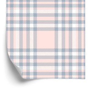 Papier Peint Beau Plaid Aux Délicates Couleurs Pastel – Image 2