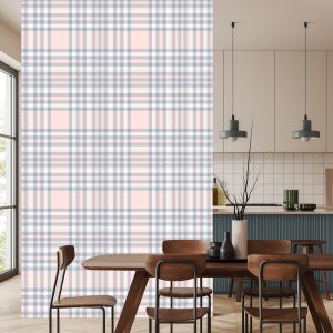 Papier Peint Beau Plaid Aux Délicates Couleurs Pastel – Image 4