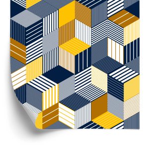Papier Peint Illusion Spatiale Colorée – Image 2