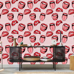 Papier Peint Des Lèvres Au Style Pop-Art – Image 5