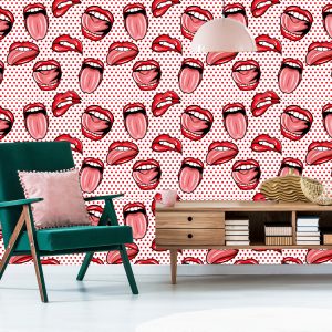 Papier Peint Des Lèvres Au Style Pop-Art – Image 6