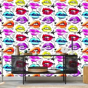 Papier Peint Lèvres Colorées – Image 5