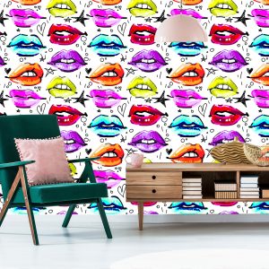 Papier Peint Lèvres Colorées – Image 6